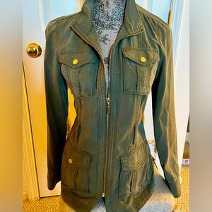 White House Black Market Fitted Safari Jacket Size 4.